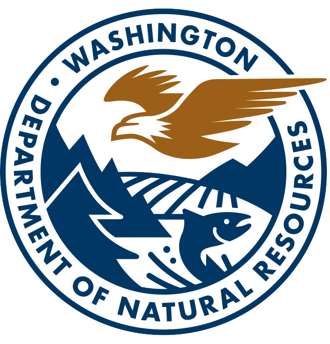 A picture of the washington department of natural resources logo.